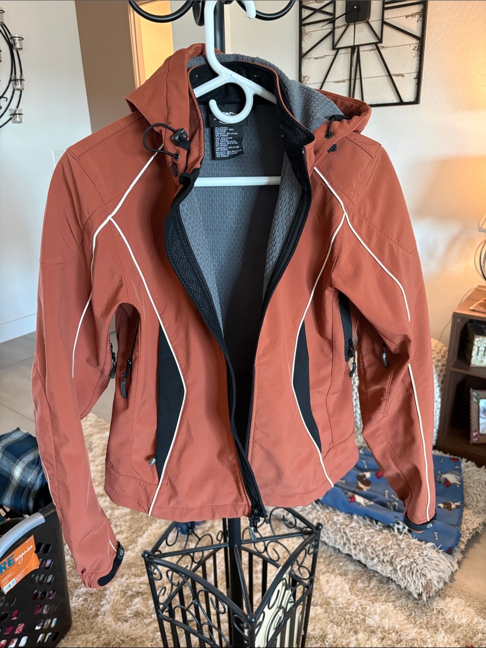 Harley-Davidson Women's Rust Hooded Ski Jacket with Black Accents